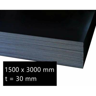 Plech černý za tepla 30 mm (1,5×3 m)