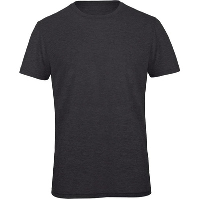 B&C Triblend men pánske tričko sivé heather dark