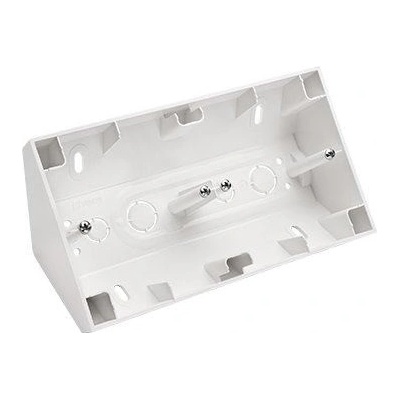 KONTAKT-SIMON S.A. Rohová dvojitá povrchová krabice bílá 87x153x58mm