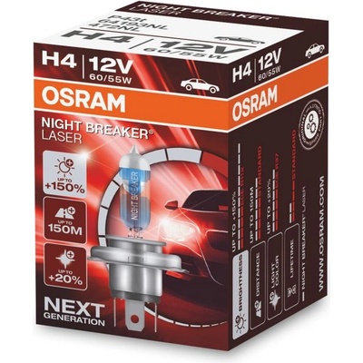 H4 OSRAM Night Breaker Laser +150% 1ks (1657)