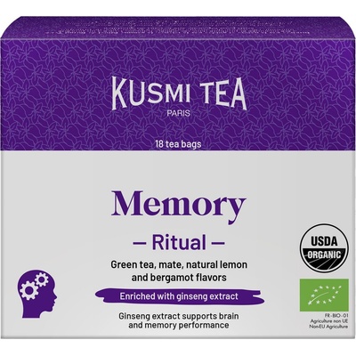 Kusmi Tea Зелен чай био Organic Memory Ritual в муселинови торбички 18 бр (21297A1460)
