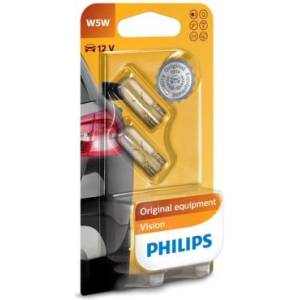 Philips Крушка, мигач philips w5w, 12v, 5w, 2 бр - Maslatabg - 3,91 лв