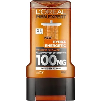 L'Oréal Men Expert Hydra Energetic Taurine Shower 100mg Душ гел с таурин за тяло, лице и коса 300мл