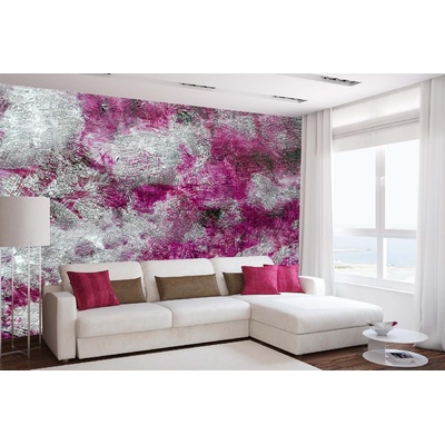 DIMEX ART Самозалепваща се флизелинова фототапета абстрактна лилава картина 375 x 250 см