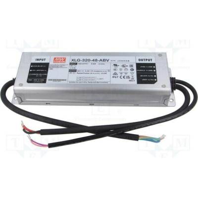 MEAN WELL XLG-320-48-ABV Napájecí zdroj: spínaný; LED; 320W; 48VDC; 6,5A; 110÷305VAC; IP67