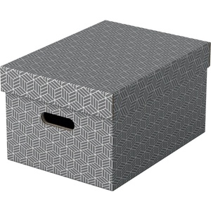 ESSELTE Home Размер M 3бр/опаковка сива кутия за съхранение 628283 (628283)