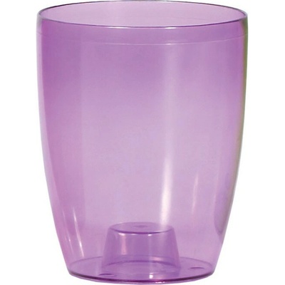 Prosperplast Plastový kvetináč na orchideu COUBIS ORCHID transparentný fialový, 16 cm