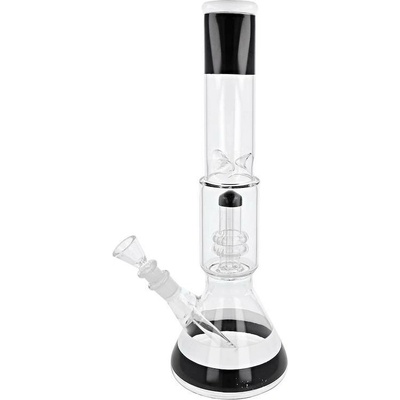 VPKCZ Skleněný bong s perkolací Premium B&W 40cm