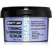 Beauty Jar Shape zpevňující tělový peeling s mořskou solí 360 g