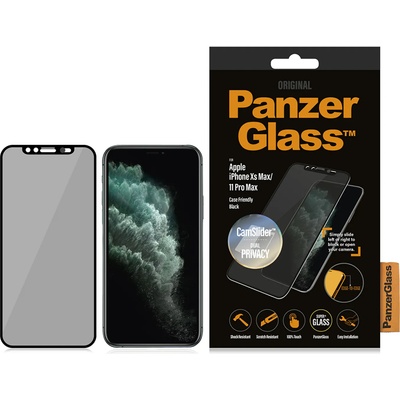 Panzer Стъклен протектор PanzerGlass за Apple Iphone Xs Max/11 Pro Max CaseFriendly CamSlider, Privacy - Черен, 116848