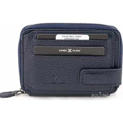 Daniel Klein dkw3031-02 Син Мъжки Портфейл от Естествена Кожа