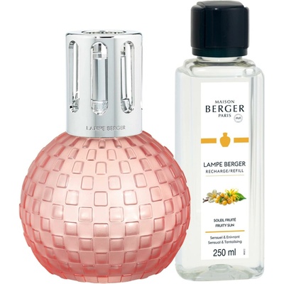 Maison Berger Paris katalytická lampa Disco, ružová + náplň Ovocné slnko 250 ml