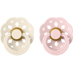 BIBS Boheme Natural Rubber Size 2: 6+ months биберон Ivory / Blossom 2 бр