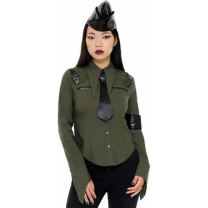 KILLSTAR Дамска риза KILLSTAR - Secret Mission - КАКИ - KSRA002410