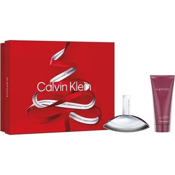 Calvin Klein Euphoria Woman Подаръчен комплект, Парфюмна вода 50ml + Мляко за тяло 100ml, Жени