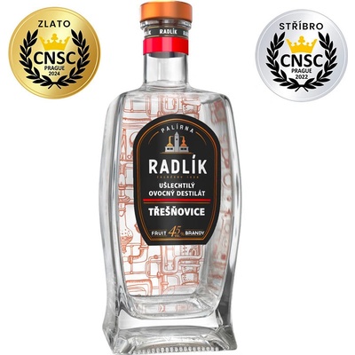 Radlík Třešňovice 45% 0,5 l (holá láhev)