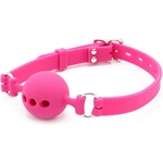Kiotos Silicone Ball Gag with Holes Pink