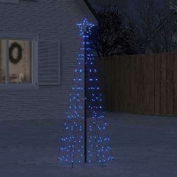 vidaXL Коледна светеща елха с шипове 220 LED синя 180 см (358103)