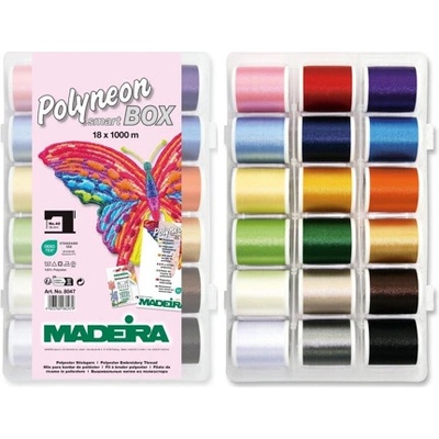 Vyšívací nitě PES Madeira Polyneon 40 Smartbox (18x1000m)