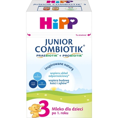 HIPP BIO pšeničná mléčná kaše s vitamíny bez cukru 450 g