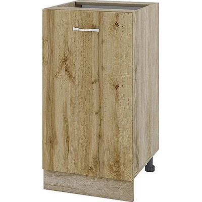 ИРИМ Долен шкаф с една врата и рафт Сити АРДД-28 дъб сонома арвен / дъб дакота 45 см