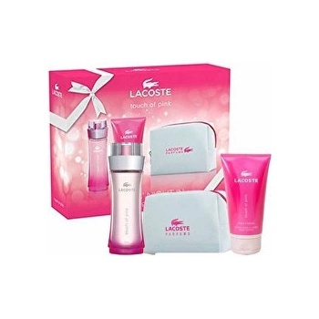 Lacoste Touch Of Pink EDT 90 ml + tělové mléko 150 ml + etue dárková sada