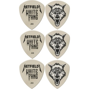 Dunlop PH122P088 James Hetfield White Fang Custom Flow 0.88 Player Pack Перце за китара (PH122P088)
