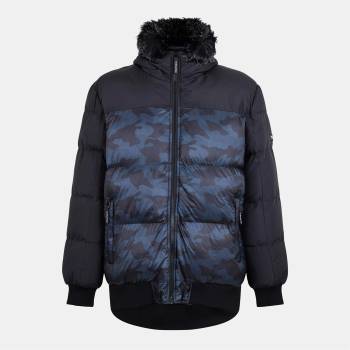 274 Studio Мъжко яке 274 Studio 274Studios Black Out Puffer Jacket Mens - Black