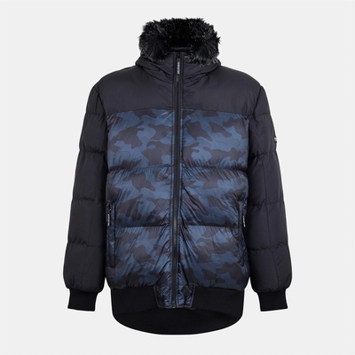 274 Studio Мъжко яке 274 Studio 274Studios Black Out Puffer Jacket Mens - Black