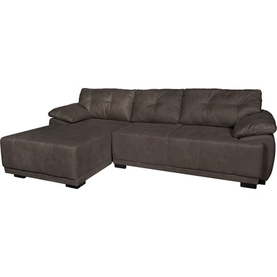 TEDIVA Ляв ъглов диван gusto с механизъм за сън и ракла - кафяв (mmgei22lm-val15)