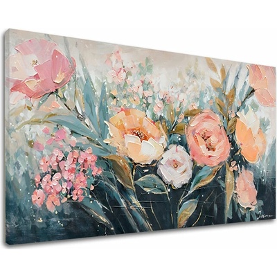 Obraz na plátne KVETINOVÁ ZÁHRADA - 100x50 cm