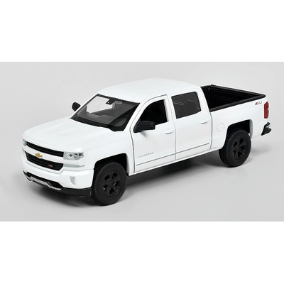 Welly 2017 Chevrolet stříbrná ado Z71 Bílá 1:24