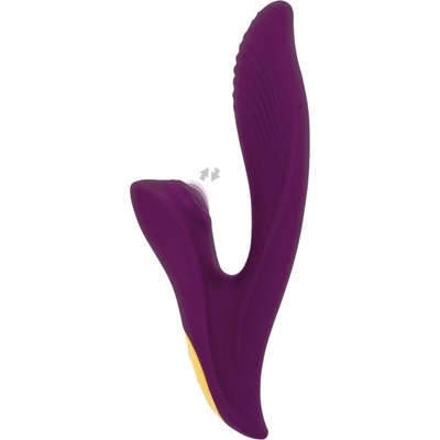 Toyjoy Designer Edition Athena Tapping Sensation Vibrator, silikónový s pulzátorom 20,5 x 3,5 cm