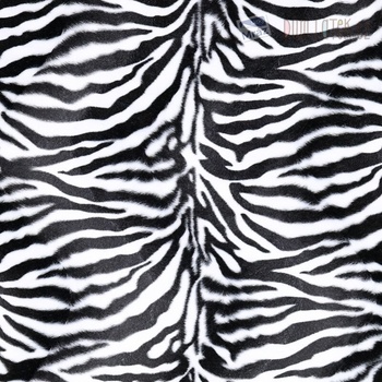 Umelá kožušina vzor zebra