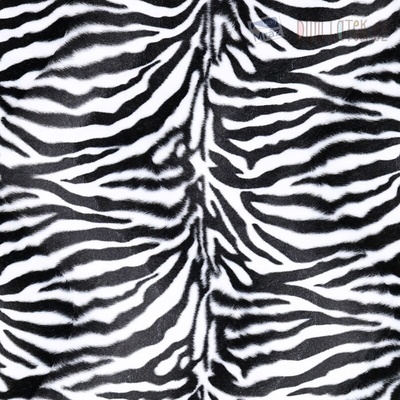 Umelá kožušina vzor zebra