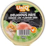 Uniq Pets UniQ Delicious Pate beef & psyllium - фин пастет с пилешко и псилиум, 30gr