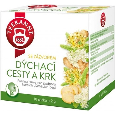 Teekanne čaj DÝCHACIE CESTY A KRK so zázvorom 10 x 2 g