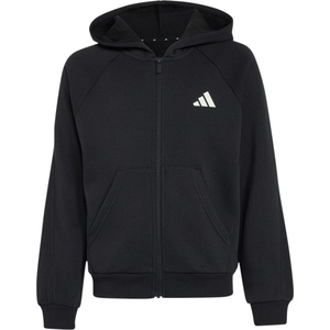 Adidas Детско яке за тренировка adidas Kid's Seasonals Collegiate Typography Full Zip Training jacket - Black / White - размер 140 (EU) (704-6495-0113)