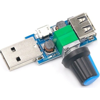 Regulátor otáčok USB ventilátora, 5V
