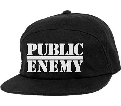 Public Enemy Logo Čierna