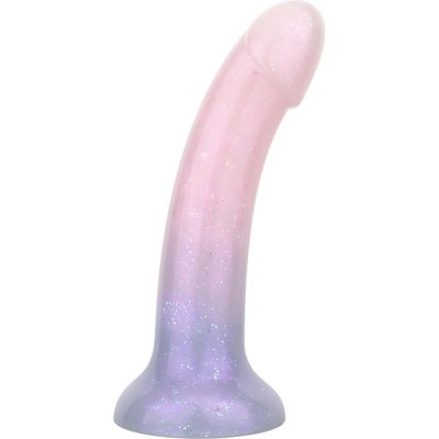 EasyToys Mermaid trblietavé dildo 19cm ružové
