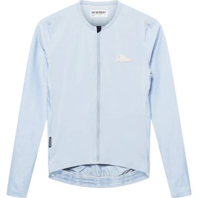 CafÉ du cycliste Мъжка фланелка с дълъг ръкав за колоездене CAFÉ DU CYCLISTE Andrea Cycling jersey - Horizon Grey - размер XXL (056-4288-0215)