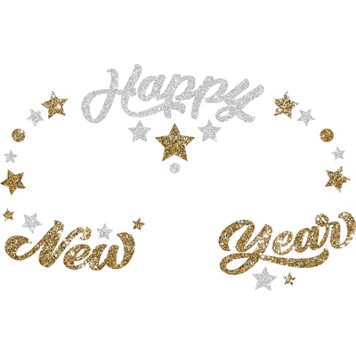 Albi Samolepky na obličej Happy New Year