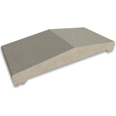 CS-Beton Stříška plotová štípaná CS Blok 40 šedá 230×500×84 mm