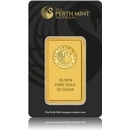 Investiční zlato The Perth Mint zlatý slitek 50 g