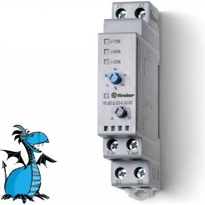 FINDER 19.50.0.024.0000, 0-10V DC, 1Z/10A, 24V AC/DC