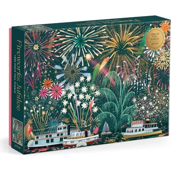 Galison - Puzzle Fireworks Jubilee metal - 1 000 piese