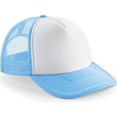 Beechfield B645B 5 panelová sieťovaná sky blue white