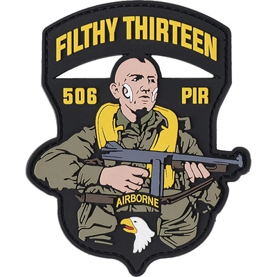 Gumová nášivka 101 Inc 506 PIR filthy thirteen - farebná