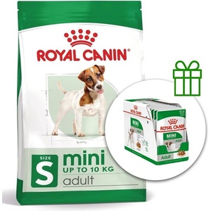 Royal Canin Mini Adult гранули за възрастни кучета от малки породи 8 кг + 12 пауча безплатно